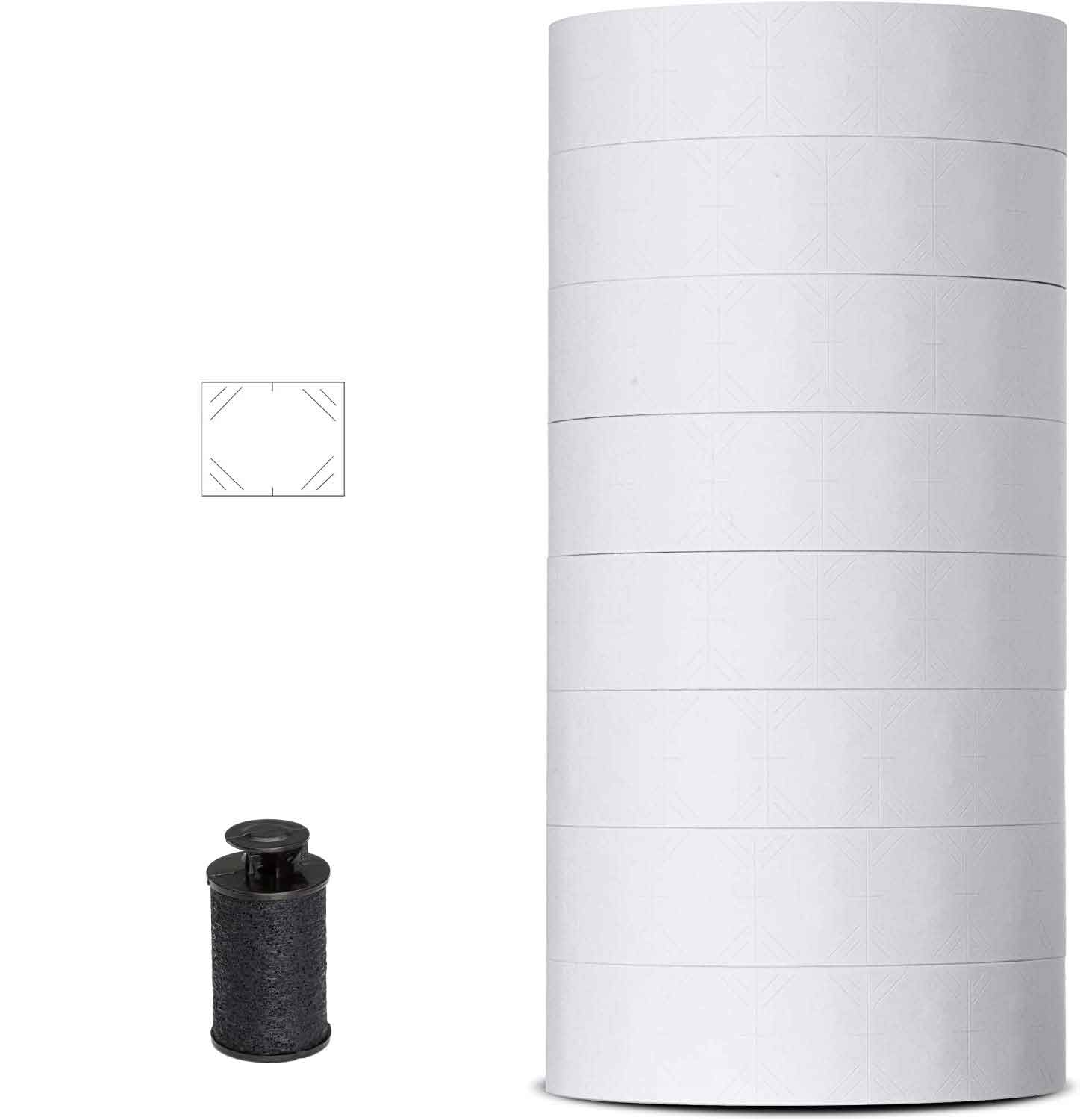 Monarch 1136 Price Gun White Labels / 8 Rolls