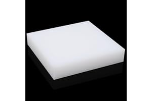 Happara UHMWPE Ultra High Molecular Weight Polyethylene Tapping Block for Engineering, Flooring, DIY, Nylon Blocks Plastic Rectangular Solid Bar for Machining Home Improvement (3/4" x 4" x 4", 1)