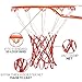 Heavy Duty Basketball Net Replacement - All-Weather Thick Nets Fit Standard Indoor and Outdoor 12-Loop Rims (White and Red)