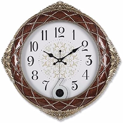 OLQMY-Luxury home decoration European silent wall clock, mobile phone monitoring children WIFI quartz clock, living room bedroom clock,B