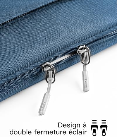 360° Protection Housse 13 Pouces, Antichoc, Bleu Denim