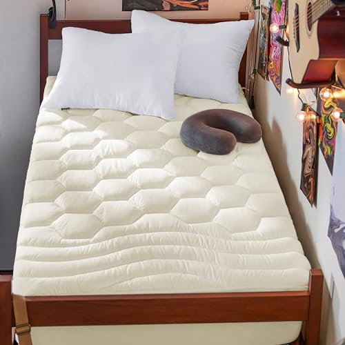 Bedsure Beige Twin XL Mattress Pad