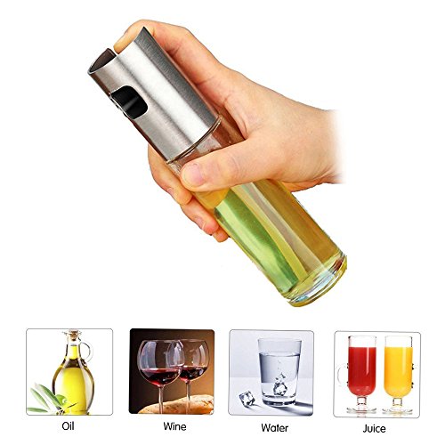 SYSAMA Spray Pump Fine Mist Olive Pump Spray Bottle Oil Sprayer For roasting, sauteing, baking or Grilling, Frying, BBQ .Pot Cooking Oil Dispenser Kitchen Tools Accessories