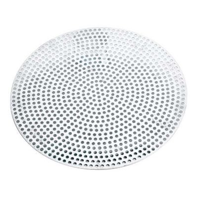 Browne Foodservice 5730008 Silver Thermalloy 8" Flat Perforated Pizza Disk-5730008