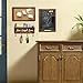 ChasBete Message Center, Chalkboard Sign & Cork Board & Mail Organizer Key Holder for Wall,3 in 1 Vintage Command Center Wall Organization Set