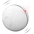 DELOMO Smart Interactive Cat Toy Ball, Automatic Rolling Ball, USB Rechargeable Cat Light Toy, 360 Degree Self Rotating Ball