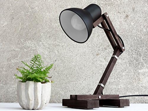 The Mehanik, lamp wooden desk table working wood lime metal shade module adjustable pixar geometric lamps simple design minimalist, Paladim
