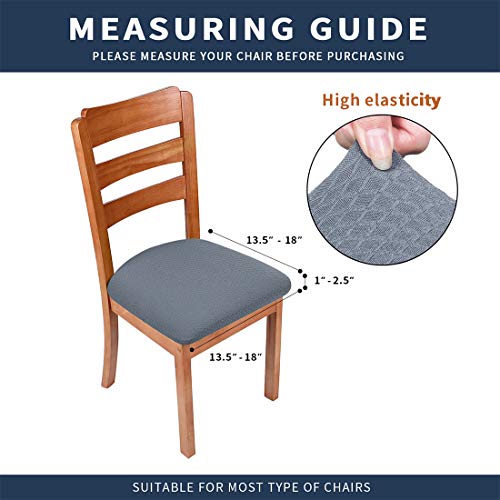 smiry Seat Covers for Dining Room Chairs Stretch Jacquard Dining Room