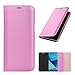 Samsung Galaxy S8 Case Flip Cover Wallet with card slot Full Body pu Leather in Pink Slim Thin Hard
