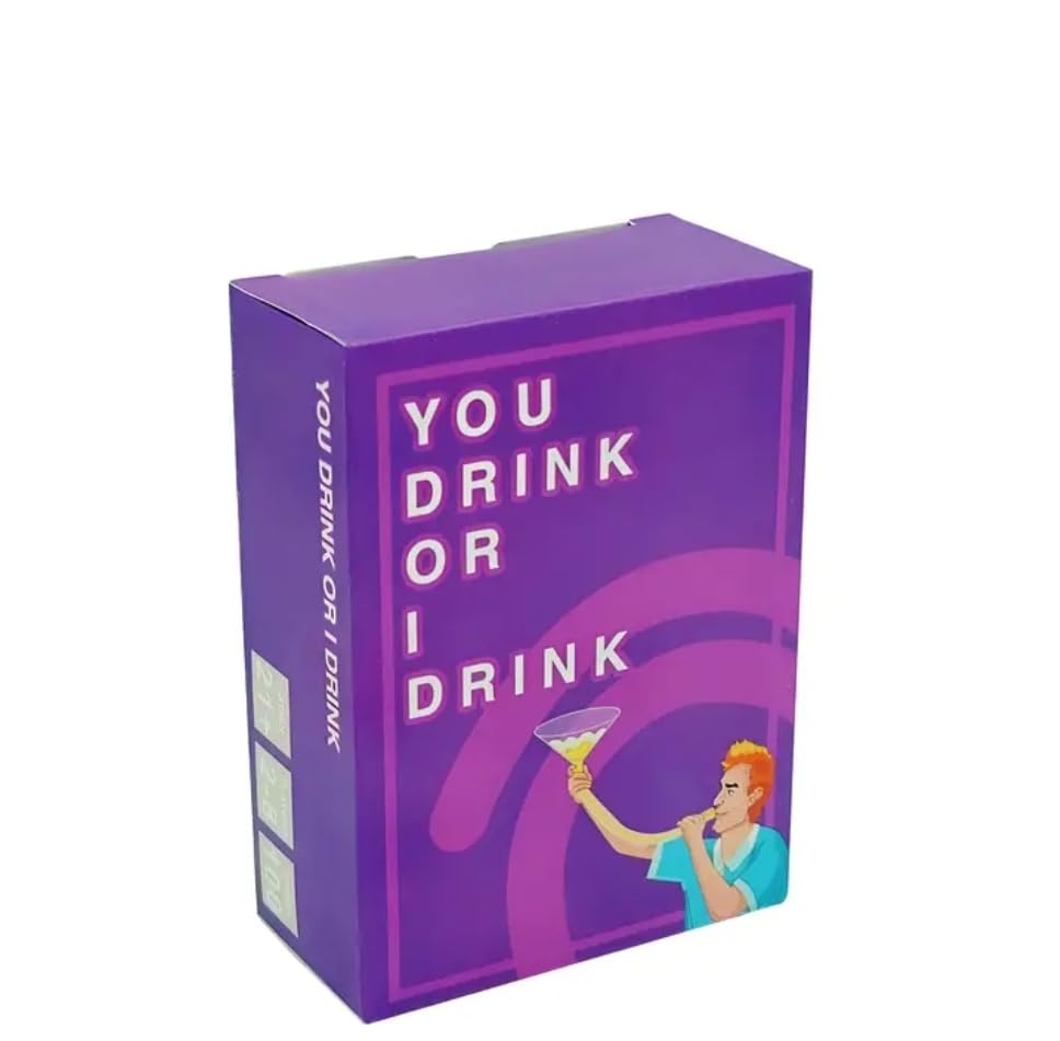 You Drink Or I Drink Party Drinking Game Cards - Competitive, Voting & Q&A Fun Game Nights