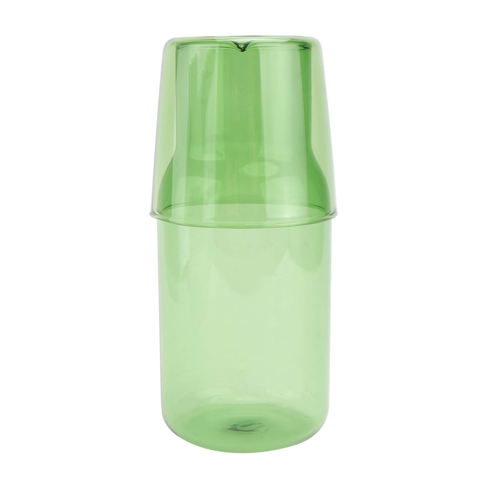 Cabilock Glass Cup Set with Water Bottle and Carafe 7.40Oz High Borosilicate Glass Drinking Tools for Home Office Hotel Family Gatherings and Outdoor Use