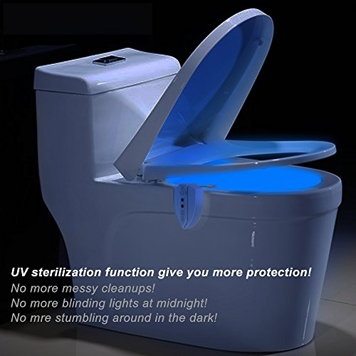Toilet Light with UV Sterilizer Motion Activated LED Night Light