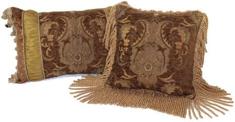 Amazon Com Sherry Kline China Art Brown Luxury Pillows Set Of 2