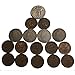 Hall of Fame Sports Memorabilia P&D Ultimate Collection of Old Coins. 2 Indian Head Pennies, 10 Wheat Pennies, 2 Liberty Nickels, and 1 Silver Walking Liberty Quarter - (1/4) Seller Good or better