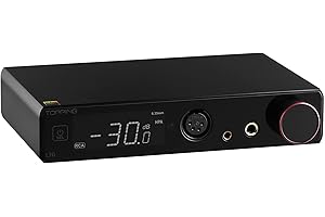 KGUSS Topping L70 Fully Balanced NFCA Headphone Amp - 4-Pin-XLR/4.4mm Balanced/6.35mm SE Headphone Jacks Amplifier 7500mW x 2 Ouput R2R Volume Control HiFi Amp Audio Hi-Res Preamplifier(Black)