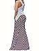 shekiss Women's Casual Sexy Summer Sleeveless Striped Bodycon Bandage Club Long Maxi Dress With Plus Size Floor Length,Burgundy,Small