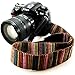 Wannabuy Camera Soft Bohemia Shoulder Neck Universal Camcorder Belt Strap Vintage Antislip Belt for All DSLR Camera Canon Nikon Sony Pentax Fujifilm Colorful