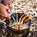 PEAK MASTER Bushcraft Magnesium Fire Steel Kit | 12,000-20,000 Strikes | Natural Wood Handle for Ultimate Grip