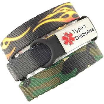 Amazon.com: Type 1 Diabetes Bracelets Silicone Medical ...