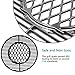 Hongso 8835 21.5 Inch Non-Stick Polished Porcelain Coated Grill Grates for Weber Original Kettle Premium 22 Inch Charcoal Grill, 22