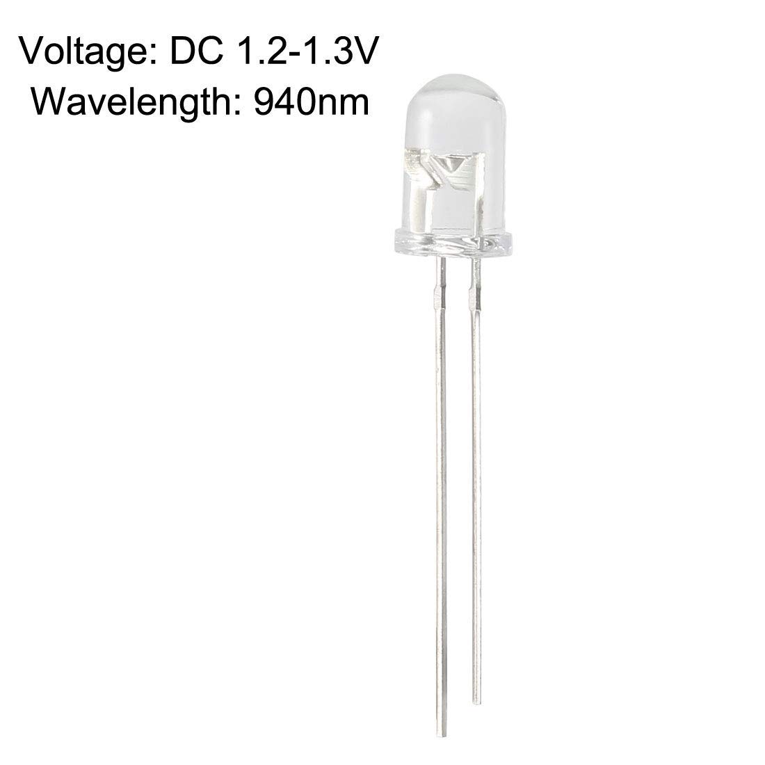 20pcs 5mm 940nm Infrared Emitting diode DC 1.2V LED IR emitter Light