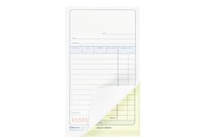 Blueline Sales Orders, 50 Numbered Carbonless Duplicates, English, 3-1/2" x 6-1/2" (DC41)