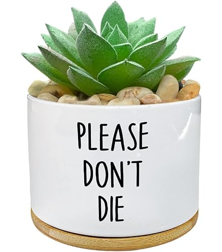 Amazon.com : WHING I Wet My Plants - White Ceramic Engraved Mini