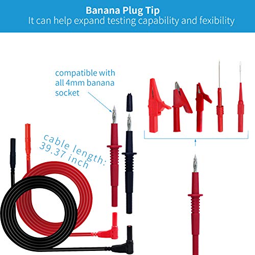 Testeronics 34in1 Test Lead and Test Probe Kit for Multimeter Tester