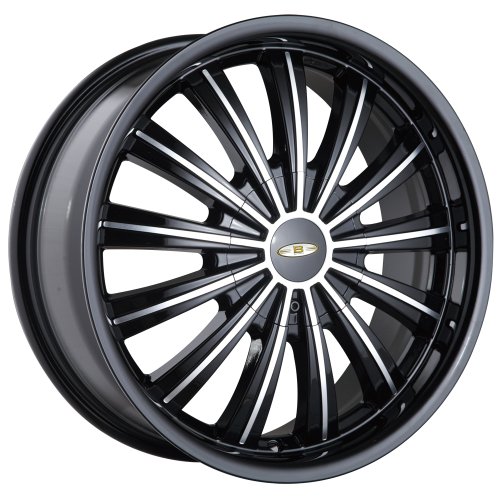 Baccarat taboo 1160 black wheel with machined face (18x…