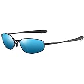 ZHILE Polarized Sunglasses Small Size Rectangular Metal Frame for Men and Women UV400 Protection