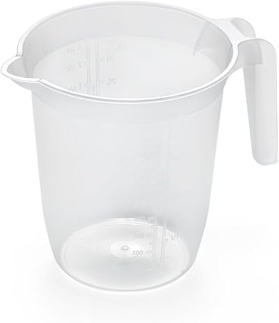 Addis Plastic 1 Litre Measuring & Mixing Jug with Handle Clear