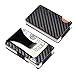 Carbon Fiber Aluminum Metal Wallet Money Clip RFID Minimalist Wallet, Slim Wallet (Carbon Fiber)