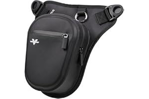ViaTerra 100% Waterproof Motorcycle Thigh Bag: Waist Leg Bag for Men & Women - Perfect as Drop Leg, Hip, cross body or Thigh 