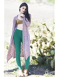 Para dama fabricado en EE. UU. No OMG orgánico algodón y spandex LEGGINGS