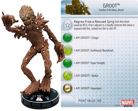 Marvel Heroclix: Guardians of the Galaxy Set Groot #051