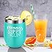 Mommy’s Sippy Cup | Coolife 12 oz Stainless Steel Novelty Wine Tumbler Insulated Stemless Funny Sippy Cup with Lid and Straw | Mother’s Day, Mom Birthday, Christmas Gift for Mom, Mint