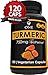 Turmeric Curcumin with Bioperine 1500mg. 120 Caps Maximum Potency, Natural Arthritis, Joint Support, Anti-Inflammatory Supplement with Black Pepper Extract for Higher Absorption
