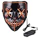 Anroll Halloween Mask LED Light Up Mask for Festival Cosplay Halloween Costume