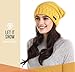 Brook + Bay Slouchy Beanie - Women's Winter Hats, Beanie Slouch Hats for Cold Weather, Oversized Beanie Knitted Hats for Women & Men Mustard