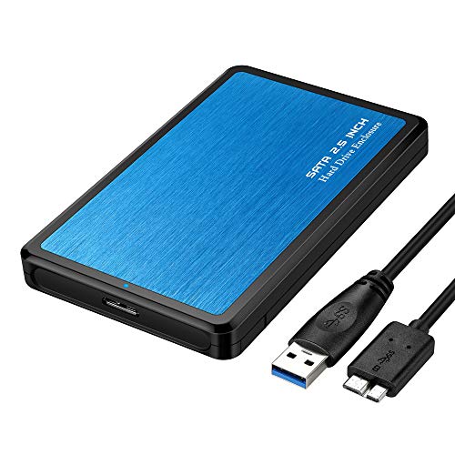 EYOOLD HDD Case 2.5 SATA to USB 3.0 Hard Drive Enclosure for SSD Disk HDD Box USB3.0 Case Support UASP for Window/Max/Linuï¼ŒAluminum Alloy & Durable ABS Material
