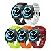 ANCOOL Compatible Gear Sport Band Replacement 20mm Silicone Watch Band Compatible Gear Sport/Galaxy Watch (42mm)/Ticwatch E/Ticwatch 2/Vivoactive 3 Watch - Large 5PCS Pack