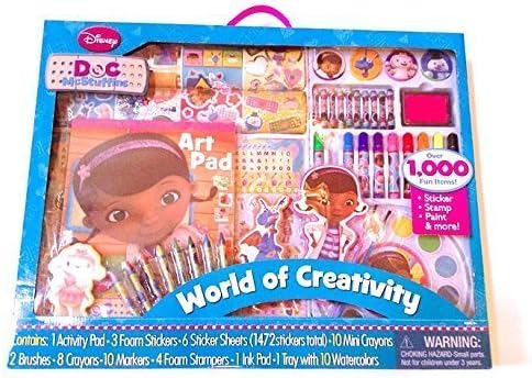 Doc McStuffins GIANT ART SET Over 1000 fun art and activity pieces World of Creativity Hard-to-Find Jumbo Disney Studio Kit 100 Best Toys and Gifts 2014 AFTER CHRISTMAS SALE