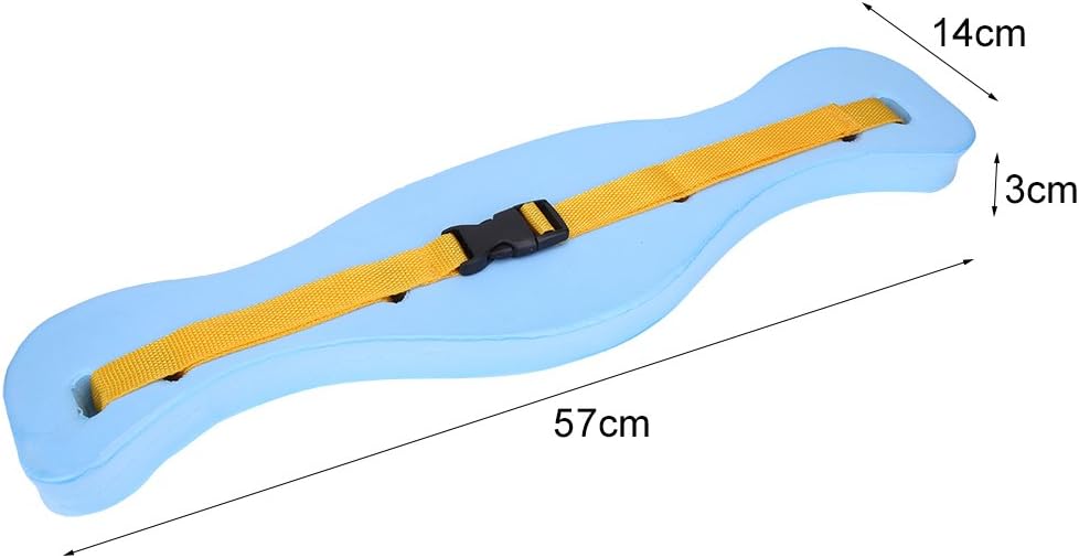 Yosoo Swim Water Belt, Adjustable Floating Safety Belt EVA Fish Shaped Waistband Swim Safety Float Board Tool Swimming Lumbar Support Tackle Teaching Train Equipment for Adult Children Light Blue : Sports & Outdoors
