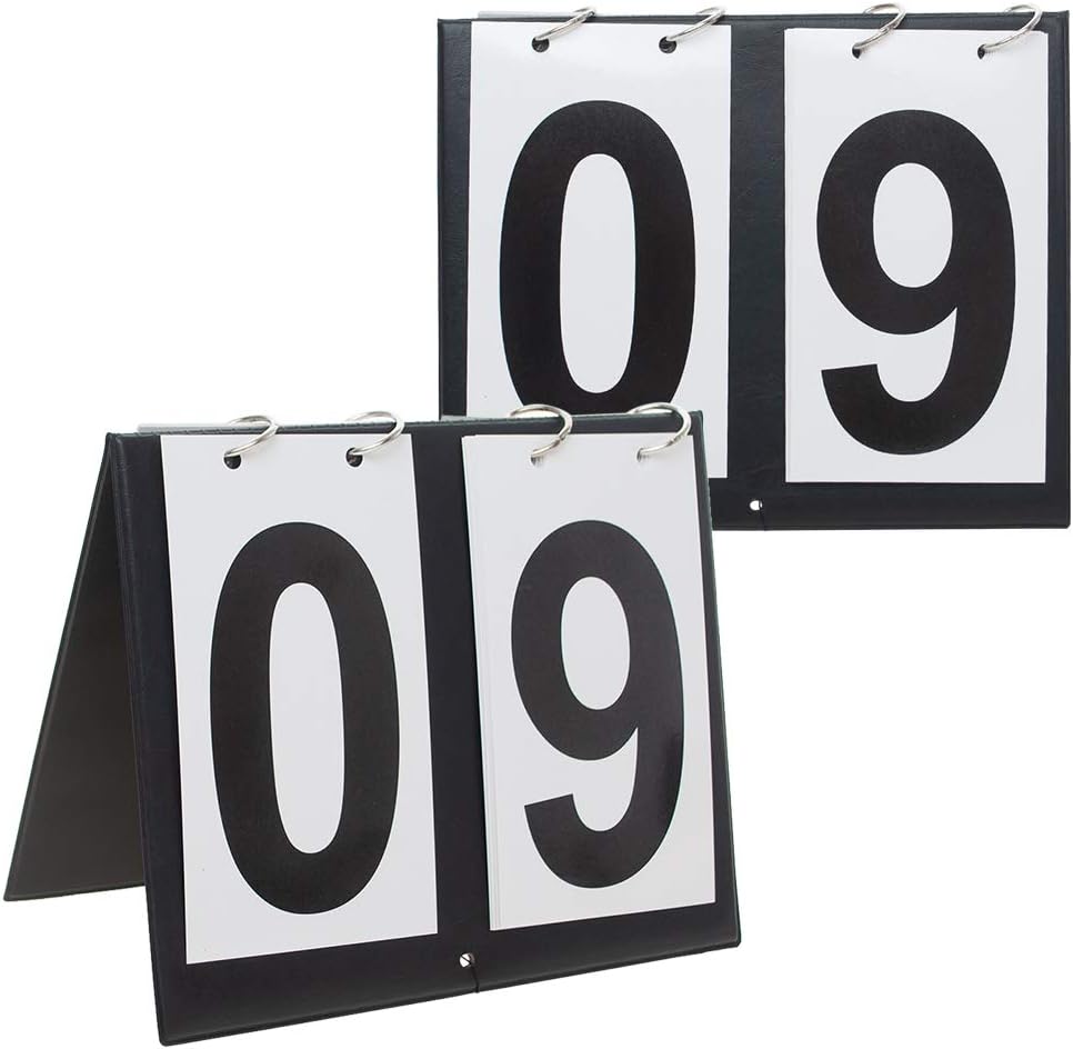 2 Sets Portable Tabletop Sports Scoreboards Scorekeeper 00-99