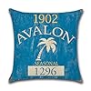 Vintage Series Throw Pillow Case U-Love Beach Cushion Cover for 18 X 18 Inch Nautical Pillow Inserts,4 Pack Coastal…