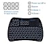 iPazzPort Bluetooth Mini Wireless Keyboard Cover with Touchpad and RGB Backlit, IR Learning Function for for Android TV Box, Nvidia Shield TV, Smart TV, Raspberry Pi