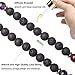 PWMEN Lava Bracelet,Mala Beads OM Buddha Pendant 7 Chakra Tibetan Buddhist Lava Rock Essential Oil Diffuser Meditation Wrap Necklace Bracelets(Lava,OM Buddha)