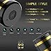 Mini Bluetooth Earbud BT V4.1 Invisible Bluetooth Headphone Single Wireless Car Headset Super Small Earpiece With Mic Metal Earphone (Black Gold)