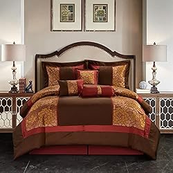 Stratford Park Red/Brown Comforter Sets California