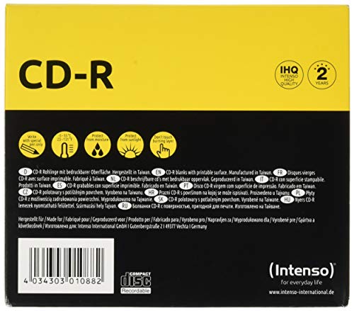 Intenso CD-R Printable Rohlinge, 700MB, 10 Stück – Bild 3
